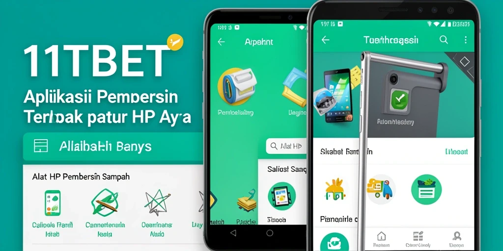 Tampilan antarmuka utama aplikasi Pembersih Sampah 11TBET