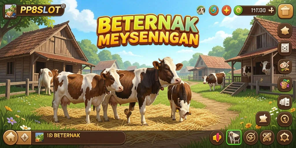 Tampilan antarmuka PP8SLOT yang menawan dengan berbagai hewan dan tanaman.