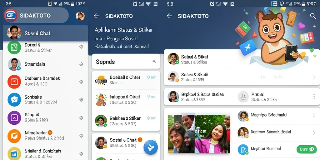 Tampilan antarmuka aplikasi SIDAKTOTO yang menarik dan mudah digunakan.